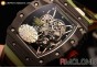 RICHARD MILLE RM35-02 SKELETON DIAL DOTS MARKERS MIYOTA 9015 1:1 ORIGINAL