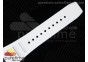 RM055 Forge Carbon Titanium Case KVF Best Edition Skeleton Dial White Inner Bezel on White Rubber Strap MIYOTA8215