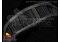 RM055 Black Ceramic Black/Red Inner Bezel Skeleton Dial on Black Rubber Strap MIYOTA8215
