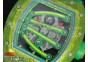 RM 059 Yohan Blake Green Inner Bezel Skeleton Dial on Green Rubber Strap 6T51