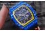 RICHARD MILLE 35-02 RAFAEL NADAL BLUE PLASTIC BEZEL YELLOW INNERBEZEL  MIYOTA8215