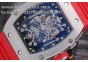 RICHARD MILLE RM27-01 SS/RED  SKELETON DIAL.MIYOTA8215