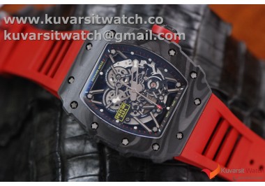 RICHARD MILLE 035-02 RAFAEL NADAL FORGE CARBON TITANIUM CASE. RED FROM KVF BEST EDITION MIYOTA8215