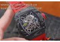 RICHARD MILLE 035-02 RAFAEL NADAL FORGE CARBON TITANIUM CASE. RED FROM KVF BEST EDITION MIYOTA8215