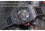 RICHARD MILLE 035-02 RAFAEL NADAL FORGE CARBON TITANIUM CASE. BLACK-RED FROM KVF BEST EDITION MIYOTA8215