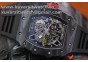 RICHARD MILLE 035-02 RAFAEL NADAL FORGE CARBON TITANIUM CASE. BLACK-RED FROM KVF BEST EDITION MIYOTA8215