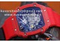 RICHARD MILLE 027-2 RED .N SKELETON DIAL.MIYOTA 6T51