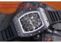 RICHARD MILLE 055 BLACK CERAMIC BEZEL SKELETON DIAL.MIYOTA8215