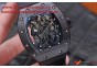 RICHARD MILLE 055 BLACK CERAMIC BEZEL SKELETON DIAL.MIYOTA8215