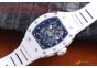 RICHARD MILLE 055 WHITE CERAMIC BEZEL SKELETON DIAL.MIYOTA8215