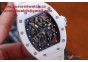 RICHARD MILLE 055 WHITE CERAMIC BEZEL SKELETON DIAL.MIYOTA8215