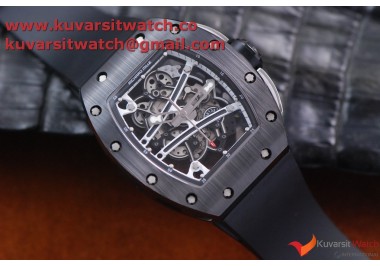 RICHARD MILLE 055 BLACK CERAMIC BEZEL SKELETON DIAL.MIYOTA8215