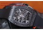 RICHARD MILLE 055 BLACK CERAMIC BEZEL SKELETON DIAL.MIYOTA8215