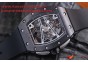 RICHARD MILLE 055 BLACK CERAMIC BEZEL SKELETON DIAL.MIYOTA8215