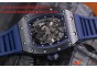 RICHARD MILLE 055 BLACK CERAMIC BEZEL/BLUE INNER BEZEL SKELETON DIAL.MIYOTA8215