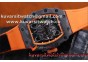 RICHARD MILLE 035 FORGE ORANGE CARBON SKELETON DIAL MIYOTA9015