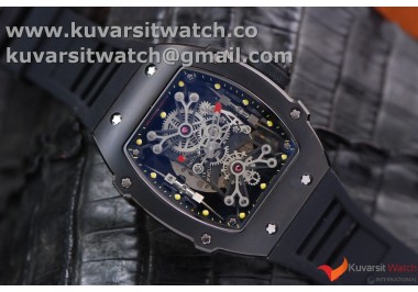 RICHARD MILLE RM27-01 BLACK CERAMIC BEZEL SKELETON DIAL.MIYOTA8215