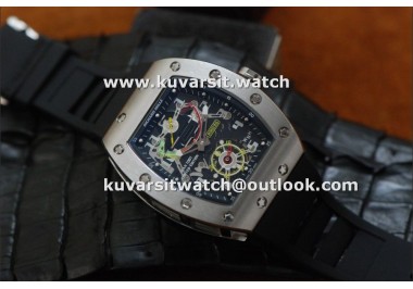 RICHARD MILLE RM036 SS-BLACK RUBBER ASIAN 23J MOVEMENT