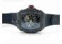RM035-01 Forged Carbon Case V2 KVF Best Edition Skeleton Dial Red Crown on Black Nylon Strap MIYOTA8215