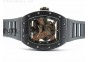 RM023 Real Ceramic Case KVF Best Edition Eagle Skeleton Dial RG Crown on Black Rubber Strap MIYOTA8215