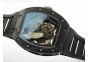 RM023 Real Ceramic Case KVF Best Edition Eagle Skeleton Dial SS Crown on Black Rubber Strap MIYOTA8215