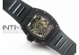 RM023 Real Ceramic Case KVF Best Edition Eagle Skeleton Dial SS Crown on Black Rubber Strap MIYOTA8215