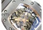 RM055 Black Ceramic KVF RG Inner Bezel Skeleton Dial on Black Rubber Strap MIYOTA8215