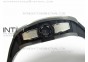 RM061 Real Black Ceramic KVF Black Inner Bezel Skeleton Dial on Black Rubber Strap MIYOTA8215