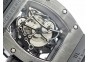 RM055 Black Ceramic KVF Black Inner Bezel Skeleton Dial on Black Rubber Strap MIYOTA8215