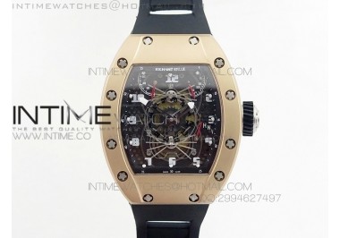 RM022 RG Skeleton Dial on Black Rubber Strap MIYOTA 9015