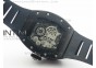 RM022 PVD Skeleton Dial on Black Rubber Strap MIYOTA 9015