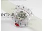 RM056 RMF Red Inner Bezel Skeleton Dial on transparent Rubber Strap MIYOTA9015