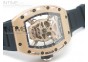 RICHARD MILLE Gold Dial RG A23J on Black Rubber Strap