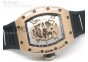 RICHARD MILLE Gold Dial RG A23J on Black Rubber Strap