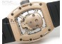 RICHARD MILLE Gold Dial RG A23J on Black Rubber Strap