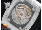 RM 007 Lady SS Diamonds Dial on Black Rubber Strap 6T51