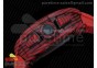 RM11-03 Chrono PVD Red Plastic Bezel and Caseback Skeleton Dial on Red Rubber Strap A7750