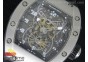 RM022 SS Skeleton Dial on Black Rubber Strap MIYOTA 9015