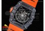 RM035-02 Rafael Nadal Forge Carbon Titanium Case KVF Best Edition Skeleton Dial Orange on Orange Rubber Strap MIYOTA8215 V2