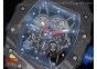 RM035-02 PSG Football Club Forged Carbon Caseback KVF Best Edition Skeleton Dial on Black Rubber Strap MIYOTA8215