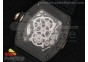 RM 036 Black RG Forge Carbon Bezel Skeleton Dial on Black Rubber Strap A23J