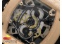 RM038 RG Black Inner Bezel Skeleton Dial on Black Rubber Strap Jap Quartz