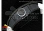 RM038 PVD White Inner Bezel Skeleton Dial on White Rubber Strap Jap Quartz