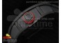 RM038 PVD Red Inner Bezel Skeleton Dial on Black Rubber Strap Jap Quartz