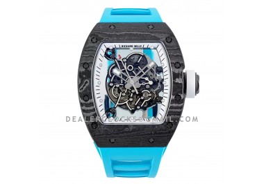 RM 055 Bubba Watson Americas Edition White Legend in NTPT on Blue Rubber Strap