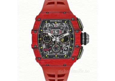 Richard Mille RM 11-03 Transparent Dial Rubber Band Men’s Automatic Red