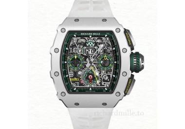 Richard Mille RM 11-03 Transparent Dial Men’s Rubber Band Silver