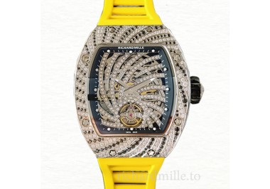 Richard Mille RM51-02 Ladies Mechanical Diamond Paved Dial Watch