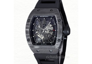 Richard Mille RM 010 Automatic Men Carbon Fiber Transparent Dial