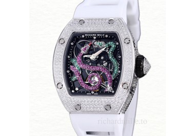 Richard Mille RM 026 Unisex Automatic Rubber Band Transparent Dial Stainless Steel
